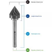 Шарошка по металлу Euroboor типа J, Ø головки - 10 мм RB.J1006