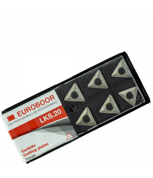 Твердосплавная режущая пластина Euroboor для головки 30°/45° фаскосъемника В45, комплект из 10 пластин LKS.20